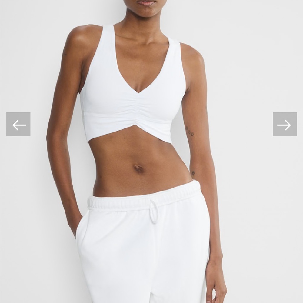 Aritzia White volley Sports Bra